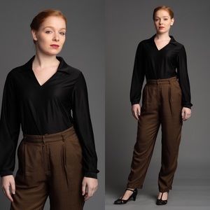 Black Long Sleeve Polo Shirt